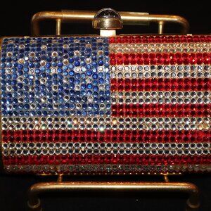 Swarovski American flag bag